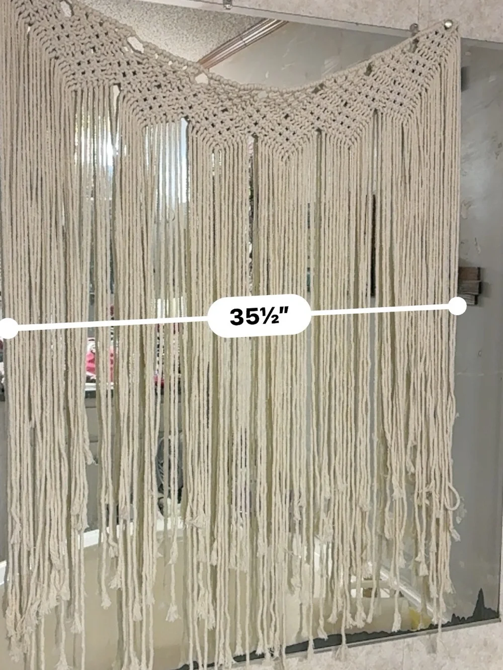 Handmade Macramé Wall Hanging - Cream Boho Decor